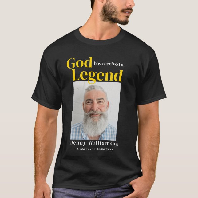 Der moderne schwarze Goldgott erhielt eine Legende T-Shirt (Vorderseite)