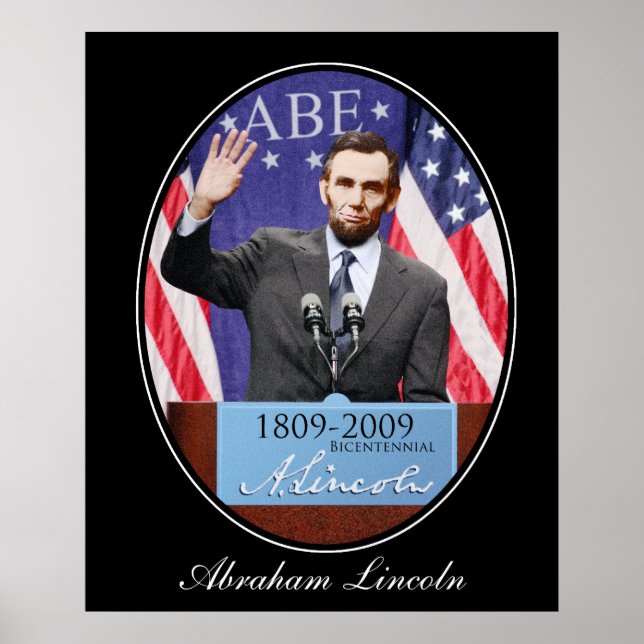 Der moderne Tag Abraham Lincoln Poster (Vorne)