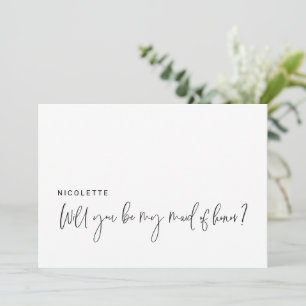 Der moderne Vorschlag wird meine Trauzeugin sein