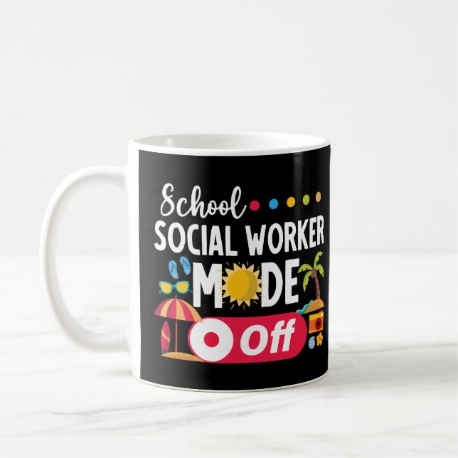 Der Modus der Sozialarbeiter in der Schule im sonn Kaffeetasse (Links)