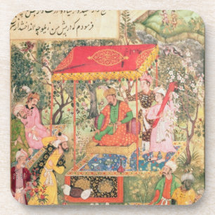 Der Mogul-Kaiser Babur empfängt die Abgesandten Getränkeuntersetzer