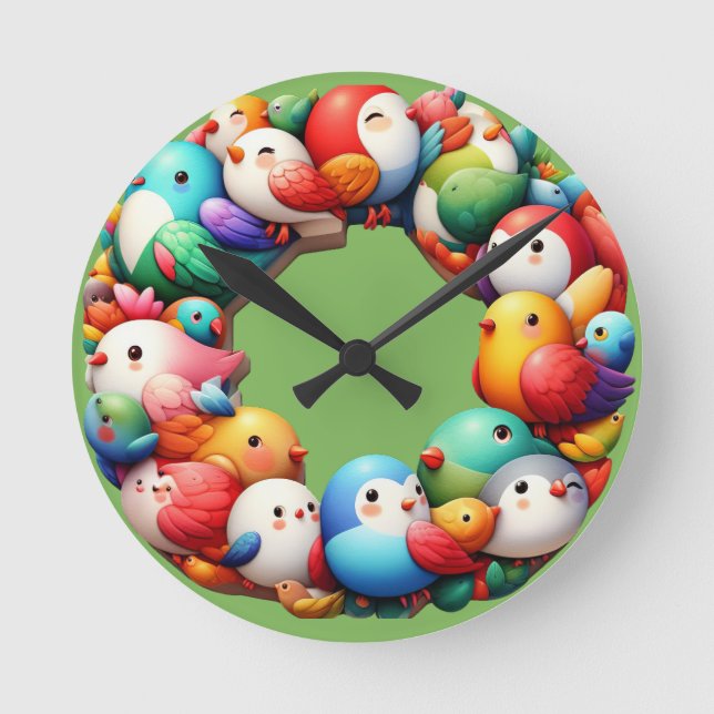 der Moment Runde Wanduhr (Vorderseite)