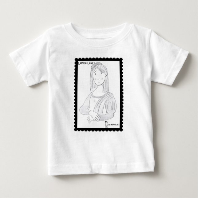Der mona Luisa ,(mit Lenkrädern kleidet) Baby T-shirt (Vorderseite)