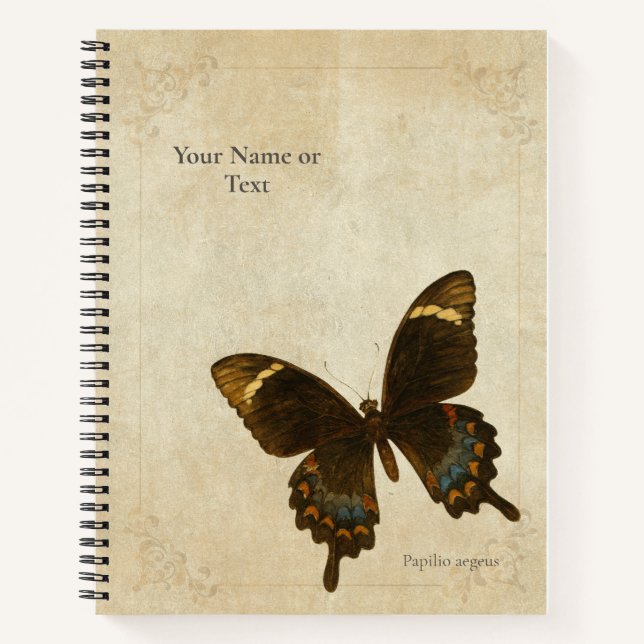 Der Monarch der Mandarinen: Orchard Swallowtail  Notizbuch (Vorderseite)