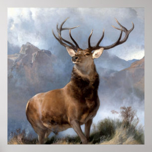 Der Monarch des Glens von Sir Edwin Landseer Poster