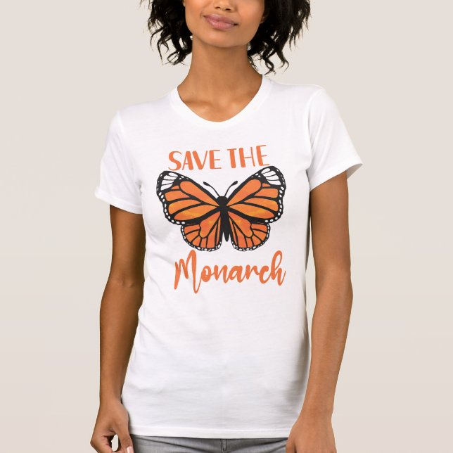 Der Monarchen-Schmetterling von hinten gerettet T-Shirt (Vorderseite)
