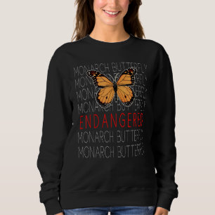 Der Monarchschmetterling bedroht gefährdete Arten Sweatshirt