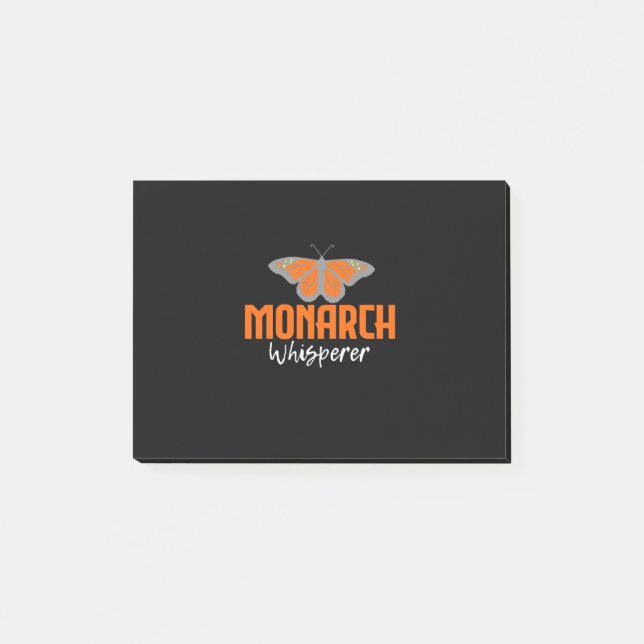Der Monarchschmetterling flüstert Post-it Klebezettel (Vorderseite)