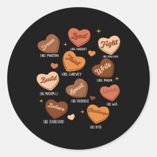 Der Monat der Schwarzen Geschichte träumt wie Mart Runder Aufkleber