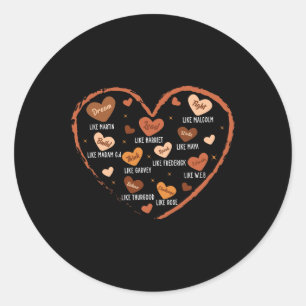 Der Monat der Schwarzen Geschichte träumt wie Mart Runder Aufkleber