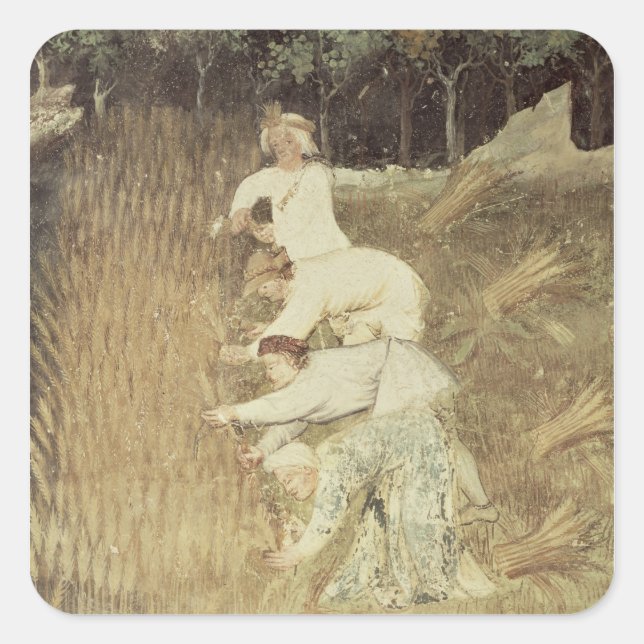 Der Monat des Augusts Quadratischer Aufkleber (Vorderseite)