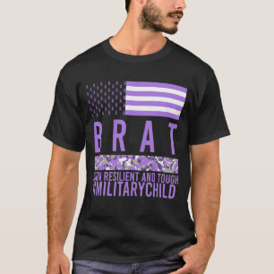 Der Monat des Militärkindes Lila auf dem Höhepunkt T-Shirt