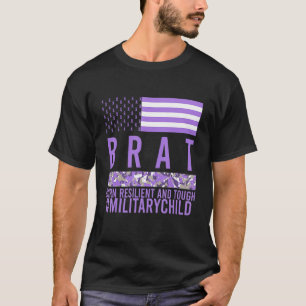 Der Monat des Militärkindes Lila auf dem Höhepunkt T-Shirt