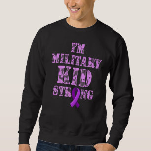 Der Monat des Militärs Lila stark Sweatshirt