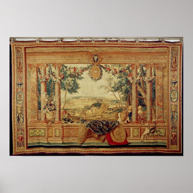 Der Monat Juni/Schloss von Fontainebleau Poster (Vorne)