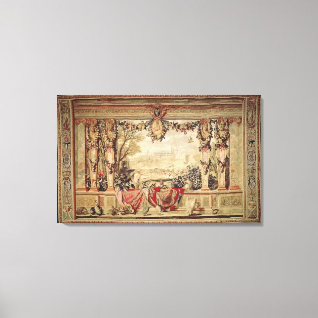 Der Monat November/Schloss von Blois Leinwanddruck (Vorderseite)