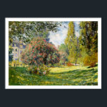 Der Monceau von Claude Monet Poster<br><div class="desc">Der Parc Monceau von Claude Monet,  gemalt 1876 ~ Monet war einer der Gründer der französischen Impressionistischen Malerei und gilt als einer der wichtigsten Maler in der Geschichte. ~ Wir schlagen das Halbglanzpapier oder besser für schöne Farbe und für eine Qualität Druck,  die für Jahre dauern wird.</div>