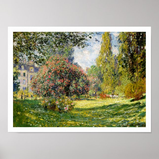 Der Monceau von Claude Monet Poster (Vorne)