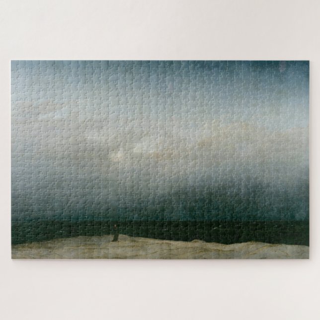 Der Mönch am Meer: Caspar David Friedrich Puzzle (Horizontal)