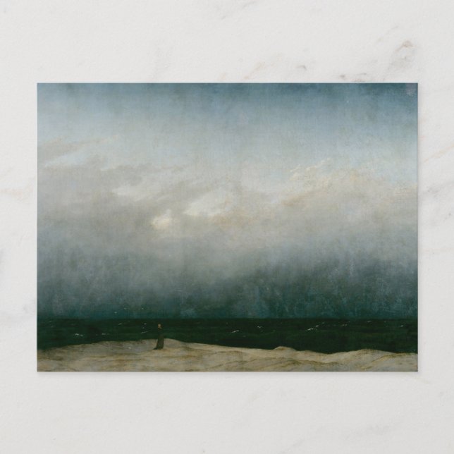 Der Mönch am Meer von Caspar David Friedrich Post Postkarte (Vorderseite)