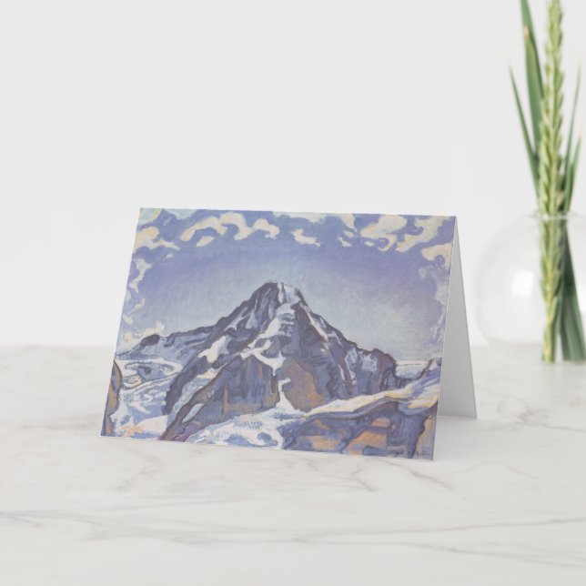 Der Mönchsberg mit Wolken (Ferdinand Hodler) Karte (Vorderseite)