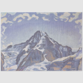 Der Mönchsberg mit Wolken (Ferdinand Hodler) Seidenpapier