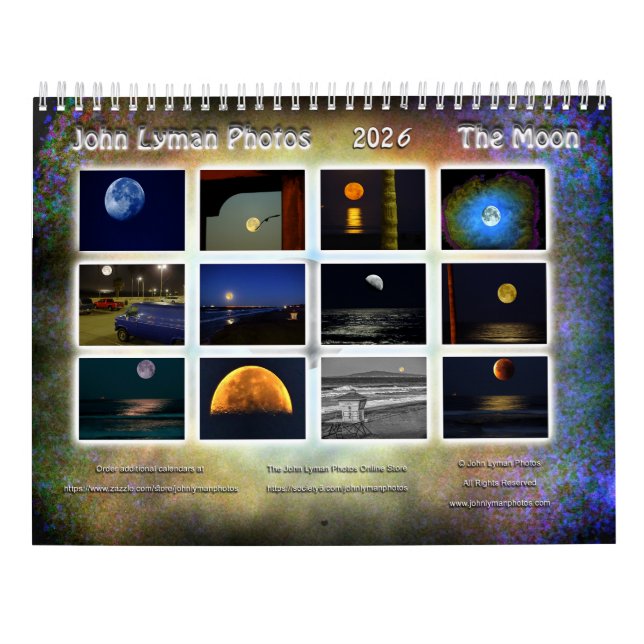 Der Mond 2026 Foto-Kalender Kalender (Rückseite)