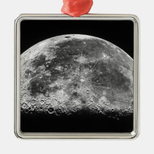 Der Mond 2 Silbernes Ornament