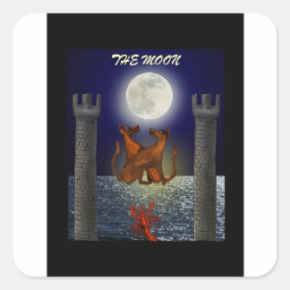 Der Mond - Aufkleber