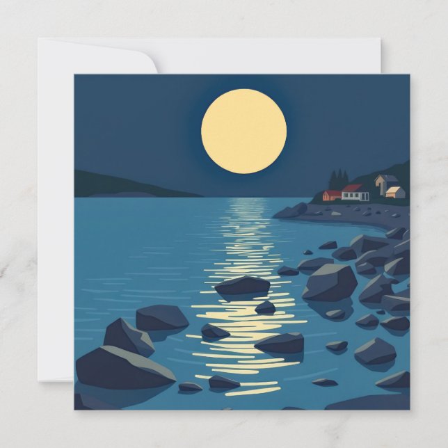 der Mond, der auf das Meer reflektiert (Vorderseite)