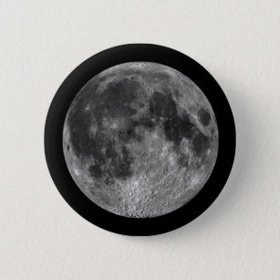 Der Mond der Erde im Weltraum Button