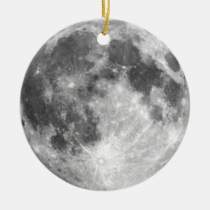 Der MOND DER PLANETEN-ERDE (Sonnensystem) ~ Keramik Ornament