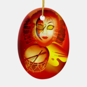 Der Mond Dummer Keramikornament