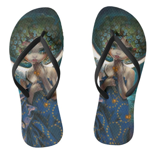 "Der Mond" Flip Flops (Fußbett)