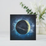 Der Mond - Grußkarte Feiertagskarte<br><div class="desc">Atemberaubende leere Karte mit Galaxy Artpiece!</div>