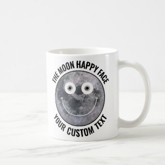 Der Mond Happy Face Personalisierte Benutzerdefini Kaffeetasse