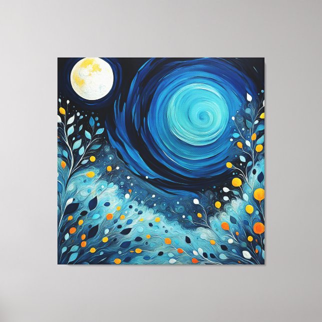 Der Mond im Garten 804 Leinwanddruck (Vorderseite)
