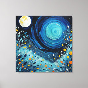Der Mond im Garten 804 Leinwanddruck