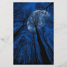 Der Mond in der nächtlichen Himmel Briefpapier