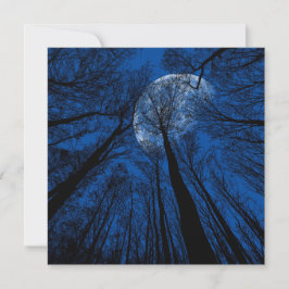 Der Mond in der nächtlichen Himmel Karte