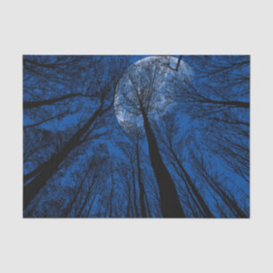 Der Mond in der nächtlichen Himmel Seidenpapier