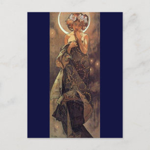 Der Mond - Jugendstil Postkarte