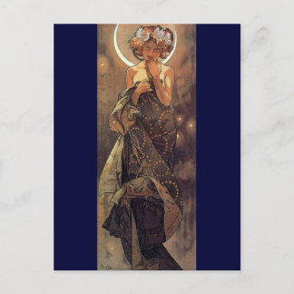 Der Mond - Jugendstil Postkarte