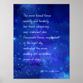 Der Mond küsste Venus Poster