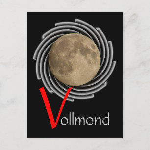 Der Mond, la lune, la luna, the moon Postkarte