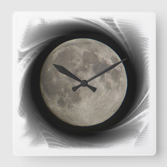 Der Mond, la lune, la luna, the moon Uhr (Vorderseite)