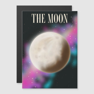 Der Mond Magnetkarte