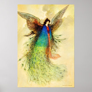 Der Mond Maiden japanische Fairy Poster