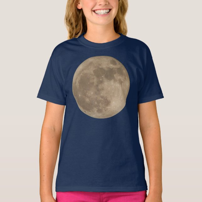 Der Mond-Shirt-Vollmond-T - Shirts des Mädchens u. (Vorderseite)