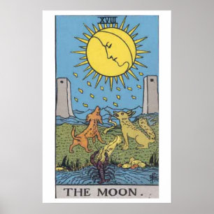 Der Mond Tarotkartenposter Poster